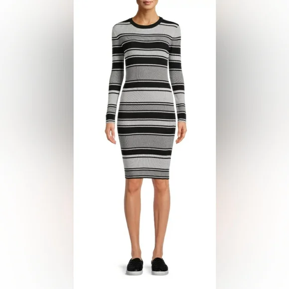 No Boundaries | Dresses | No Boundaries Juniors Long Sleeve Stripe Sweater  Midi Dress